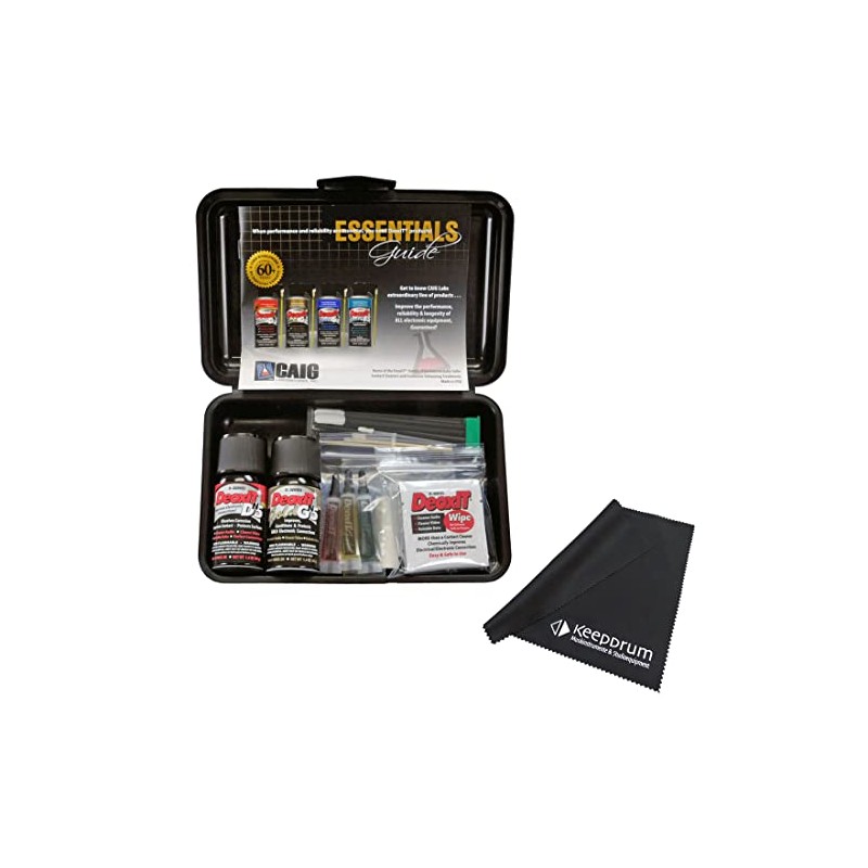 Caig Deoxit SK-AV35 Audio Video Survival Kit + Keepdrum Microfibre