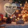 Son Gift from Mom Christmas Ornament, Christmas Ornament for Son