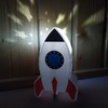 Out of the blue Rocket Bedside Lamp with Star Projector