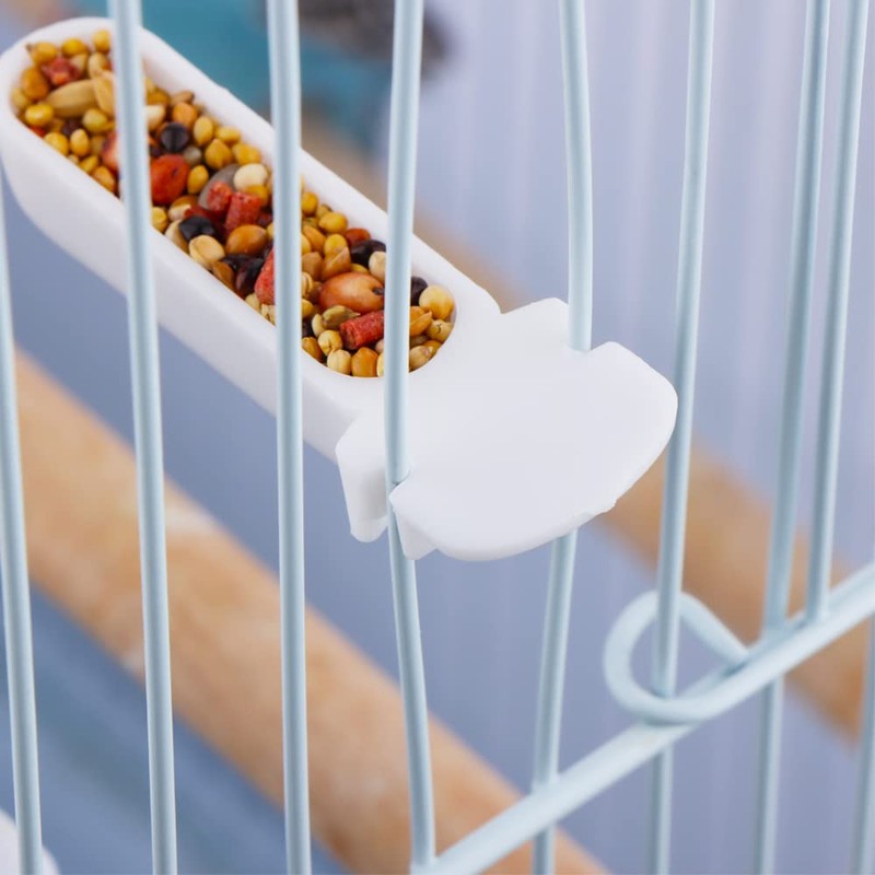 9 Pack Small Bird Plastic Food Cup Convenient Hanging Food