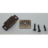 N/A Brown & Black Plastic Magnetic Catch with Fixed Strike