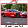 CTR Racing C6 Corvette Fender Carbon Fiber Stripes Decal C7