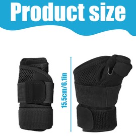 JAWUZ Schwarz daumenbandage bandage daumensattelgelenk Ergonomische Daumenbandage Atmungsaktive Daumenorthese bei Arthrose Sehnenscheidenentzündung