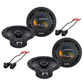 Harmony Audio Bundle Compatible with 2002-2009 Chevy Trailblazer (2) HA-R65 6.5" New Factory Speaker Replacement Upgrade Package 300W Speakers with HA-724568 Factory Speaker Replacement Harness