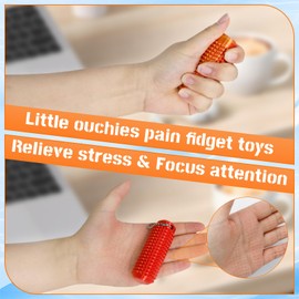 Little Ouchies Pain Fidget, Gradient Pain Stim Fidget, Ouchies Fidget, Pain Fidget, Portable Stim Tool, Little Ouchies, Luminous Spiky Grippy Stim Keychain, Spiky Fidget Toys (5pcs)