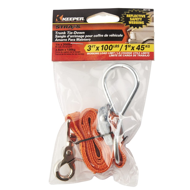 Keeper – 1” x 3’ Trunk Tie-Down Strap - 100