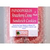Papadopoulos Greek Sandwich Cookies with Strawberry Filling 2 Pack Made