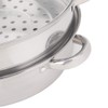 Simlug Steamer Pot,2-Layer Steamer Pot 2-Layer Stainless Steel Steamer, Cookware