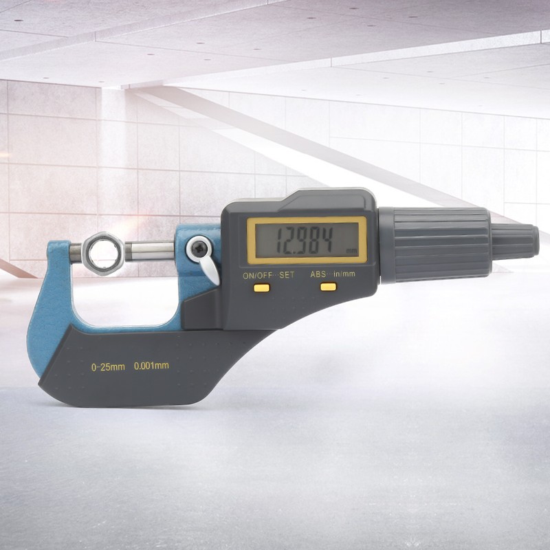 Measure Tool 0-25mm Electronic Digital Outside Micrometer 0.001mm Thickness Gauge