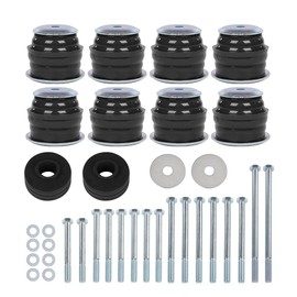 CHEDA Body Cab Mount Bushing Kit Compatible with Ford F250 F350 Super Duty 2WD and 4WD 2008-2016 1 Set KF04060BK Black