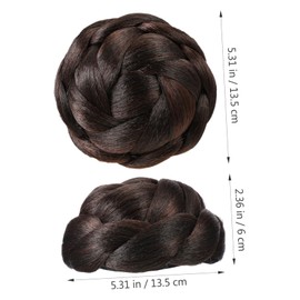 Beavorty Braided Chignon Hair Bun Extension for Women Claw In 1 Piece Natural Color Easy to Wear for Daily Use or Special Occasions