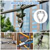 sourcing map Rope Thimble 3/16"(5mm) Diameter M5 Stainless Steel Wire