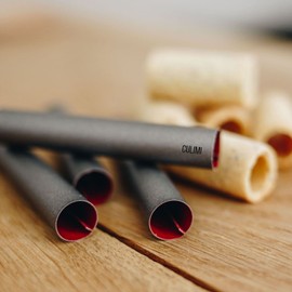 CULIMI Foam Roll Moulds - 8 cm / 3.14 Inches Set of 10 Foam Roll Mould Iridescent Curl Mould Cream Rolls Non-Stick Coating Tubes