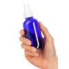 JUVITUS 4 oz Cobalt Blue Glass Boston Round Bottle with