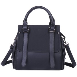 Angel Moon Women's Handbag, Small, Cute, Cross-body Style, 2-Way Commute, Black