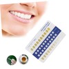 Healeved 3sets Tooth Shade Cards for Supplies Pvc Contrast Chart