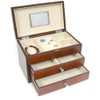 Oakestry Wooden Jewelry Box Organizer Multi-Layer Storage Case with Drawers
