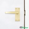 EAI Polished Brass Door Handles | 1 Pair Internal Latch