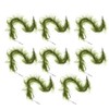 8PCS Carp Fishing Tied Hair Rigs Nylon Green Grass Line