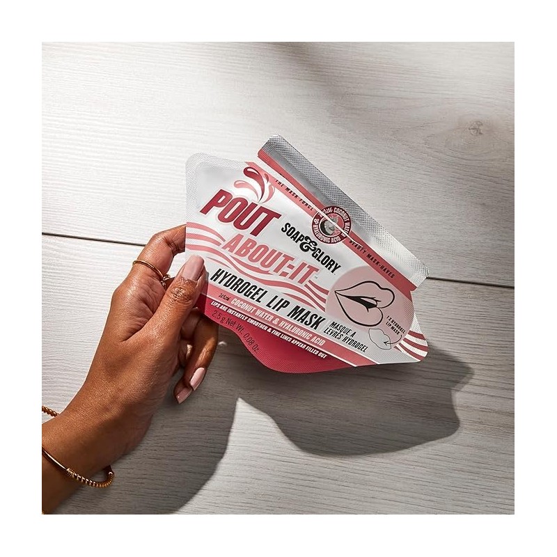 NEW Soap Glory Hydrogel Lip Mask, Pout About It, Hydrating,