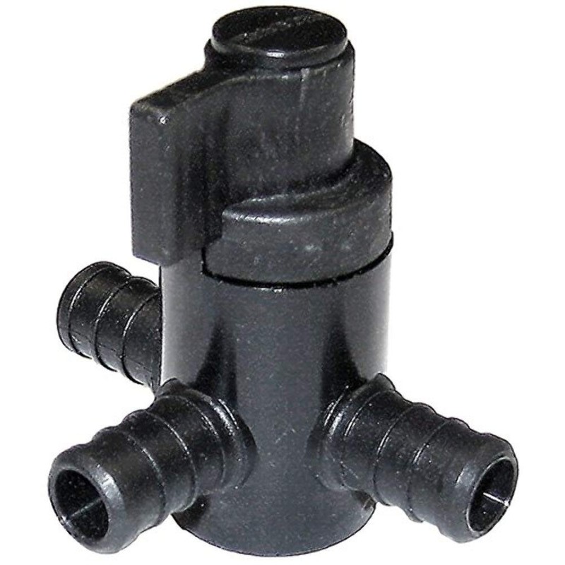 Elkhart 28910 3-Way by-Pass Crimp Valve , Black