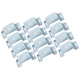 Mytee Products (12 Pack) Utility Trailer Bolt On Stake Pocket Bracket 3" x 1-1/2" - Trailer Truck, Board Holder, Zinc Coated, Flatbeds