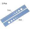 sourcing map Set of 3 Straight Ruler, 15 cm, Metric