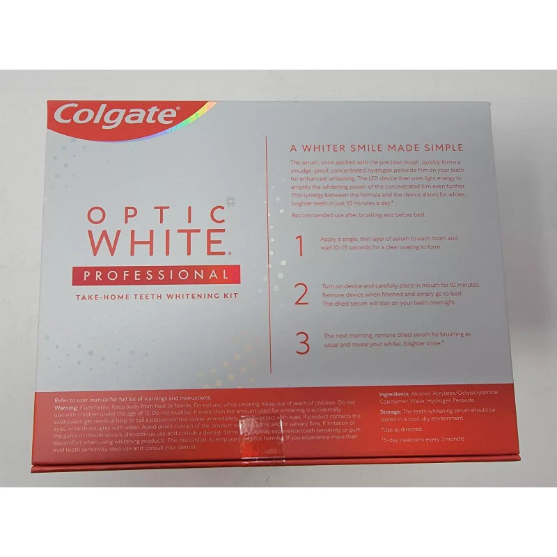 Colgate Optic White Professional Take Home Kit EnamelSafe Teeth Whitening