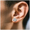 Ruifan Gauges For Ears ASTM F136 Titanium Square Clear CZ