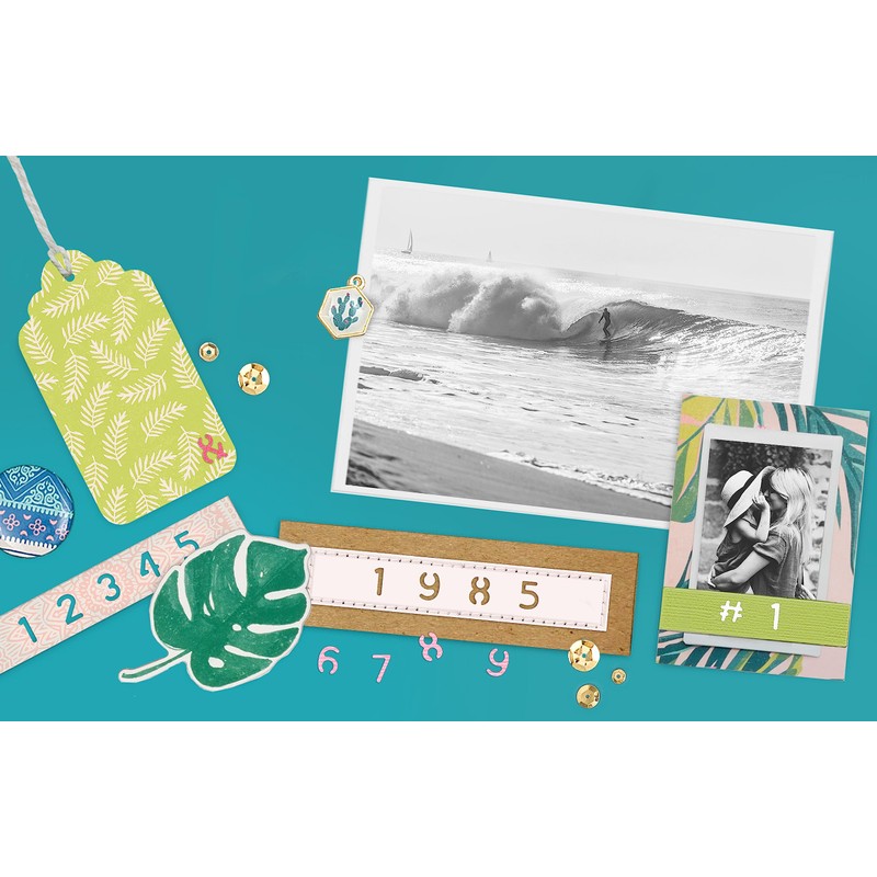 We R Memory Keepers 660516 Word Punch Board Numbers and