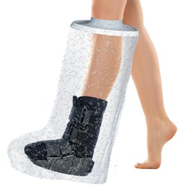 Cast Cover for Shower Leg Extra Large, XL Leg Cast Covers for Shower Men, Extra Wide Waterproof Leg Cast Protector Watertight Wound Cover for Big Leg Cast, Surgical Foot Boot, Brace, Toe Surgery