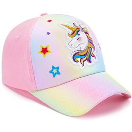 WAWSAM Girls Unicorn Baseball Cap Kids Trucker Hat