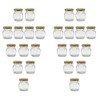 U Pack 2oz Glass Jar With Gold Lid For Honey
