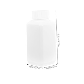 CIYODO 12Pcs Empty Reagent Bottles with Caps Refillable Sample Bottles for Laboratory Use Leak Design for Chemicals and Liquids Semi Transparent PP Material