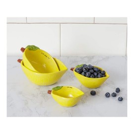 Your Heart's Delight Measuring Cups - Lemon, Set of 4