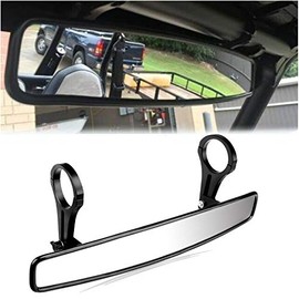 ConPus RZR Rear View Mirror Extra Wide Panoramic 15" Ultra Clear ATV UTV Mirror 1.75" Clamps Convex Design Compatible with Polaris RZR 800 900 1000 Turbo PRO XP, Pioneer 1000, Arctic Cat Wildcat 2021
