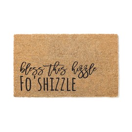 Cute Snoop Welcome Mat, Funny Gift, Housewarming Gift, Doormat, Hiphop Rap s, Door Mat, Welcome Bless This Hizzle Fo'Shizzle, Dogg Door Funny Doormat, Housewarming, Closing House Warming 1082stk