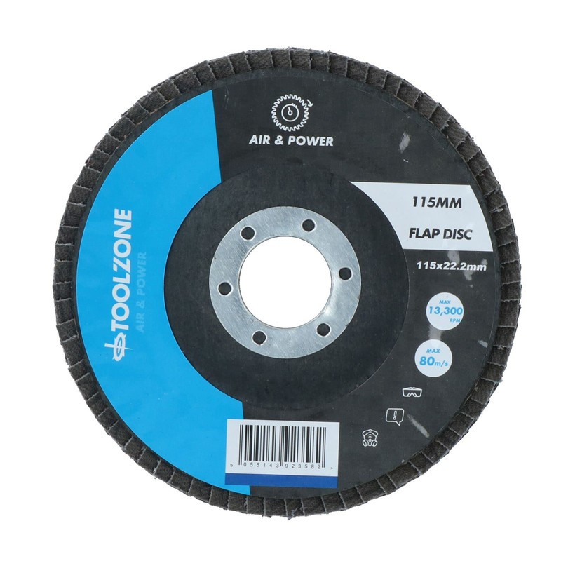 120 Grit Flap Discs Fine Grade Aluminium Oxide Sanding Removal