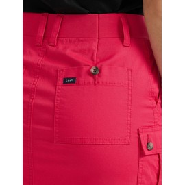 Lee Womens Ultra Lux Comfort with Flex-to-go Cargo Skort, Hot Magenta, 6