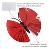 12PCS Butterfly Wall Decals Removable 3D Red Butterflies Sticker with