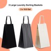Heybly Laundry Basket, 3 x 18.5 Gal Laundry Separator Hamper