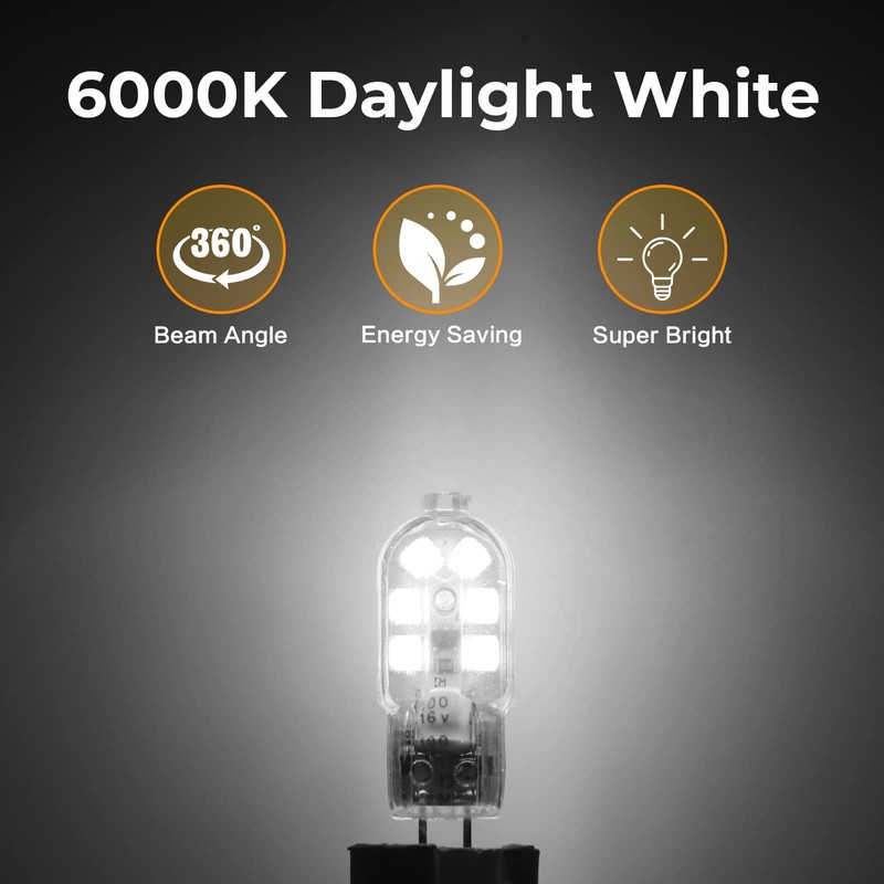YUIIP G4 LED Bulb, AC/DC 12V JC G4 Bi Pin