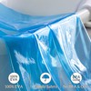 Barossa Design No Hook Clear Blue Shower Curtain or Liner