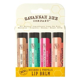 Savannah Bee Beeswax & Propolis Collection Lip Balm - Nourishes Dry Lips for All Day Comfort
