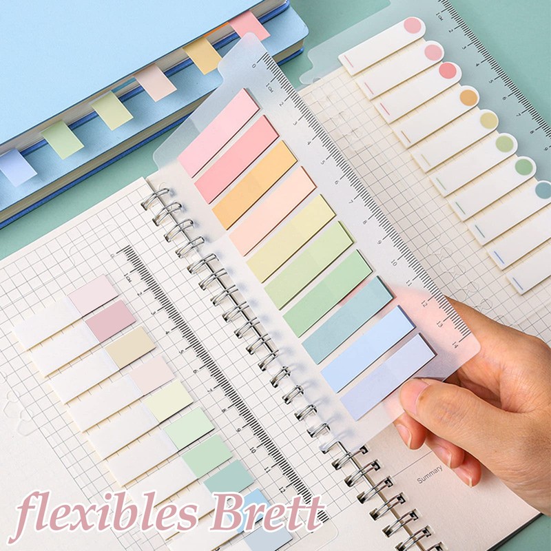 VEGCOO Morandi Sticky Marker, Sticky Marker, Index Tabs, 7-Piece Set