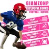 GIAMZONP Youth Football Gloves, Sticky Football Receiver Glove for Kids,