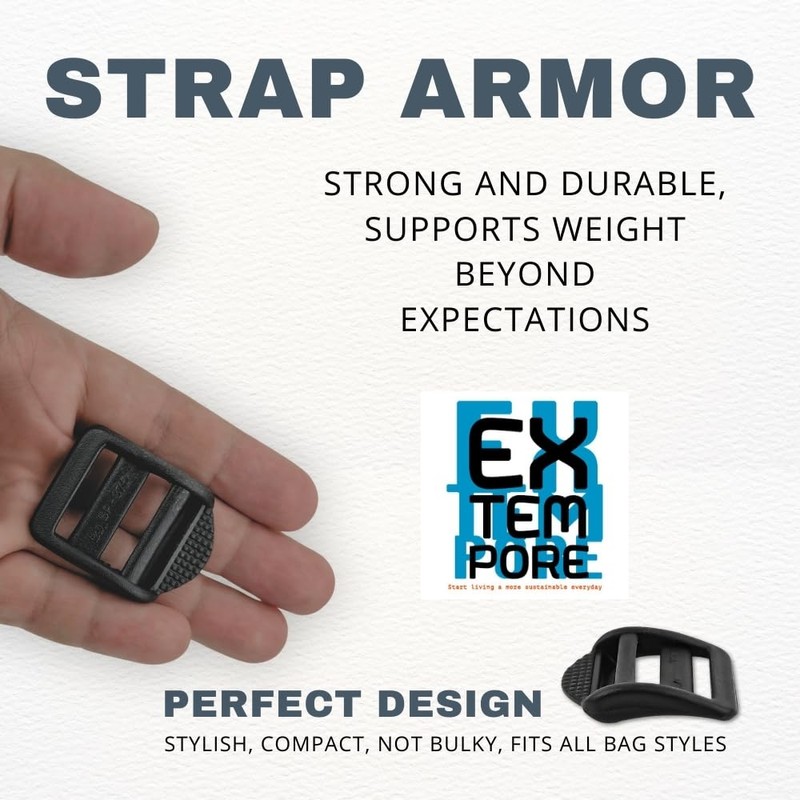 EXTEMPORE Ladder Lock Buckle Quick Side Release Tri Glide Slider,