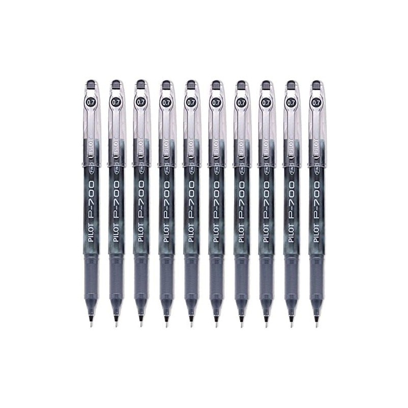 Pilot P-700 Rollerball Stick Gel Pen, Black Ink, Fine Point