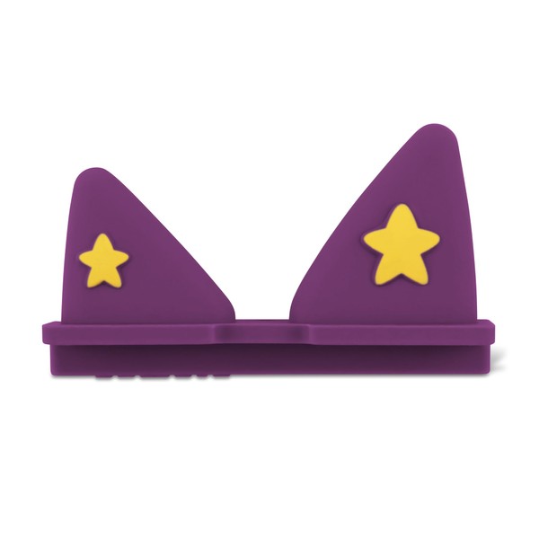 Replacement Ears for Tonie Box, 1 Pack, Accessory for Toniebox Volume Button, Outer Ears Only, with Yellow Stars Pattern, Purple