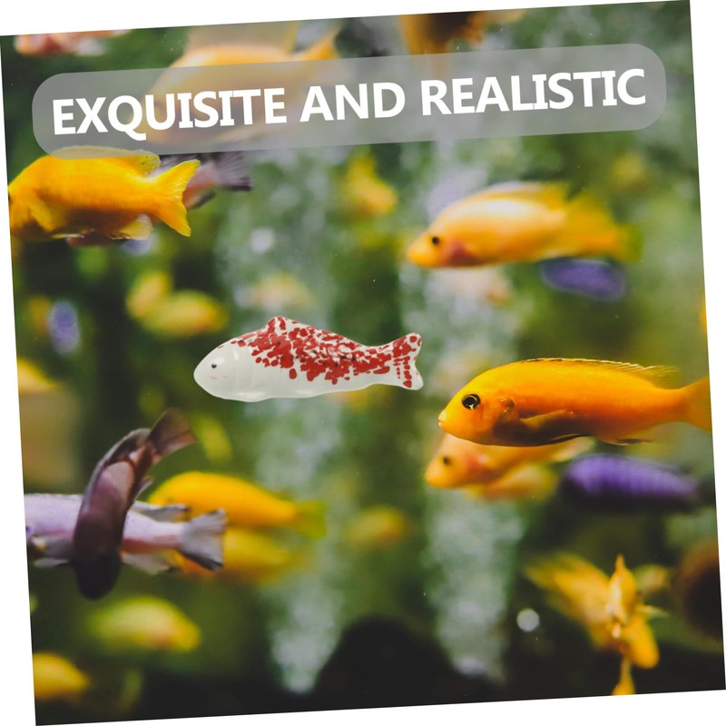 Kisangel Floating Fish Aquarium Decoration Adorable Ceramic Fish Tank Ornament